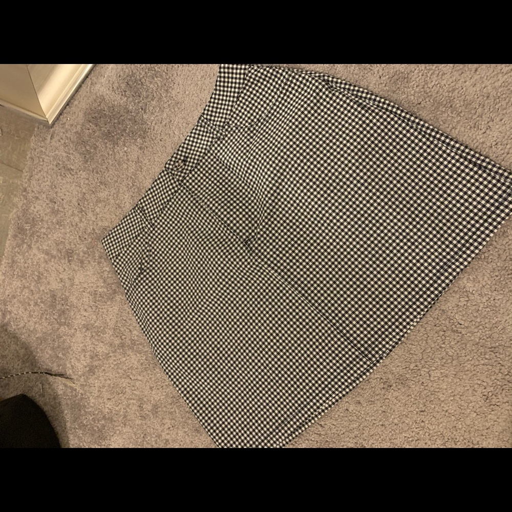 Black and White Plaid Skirt Forever 21